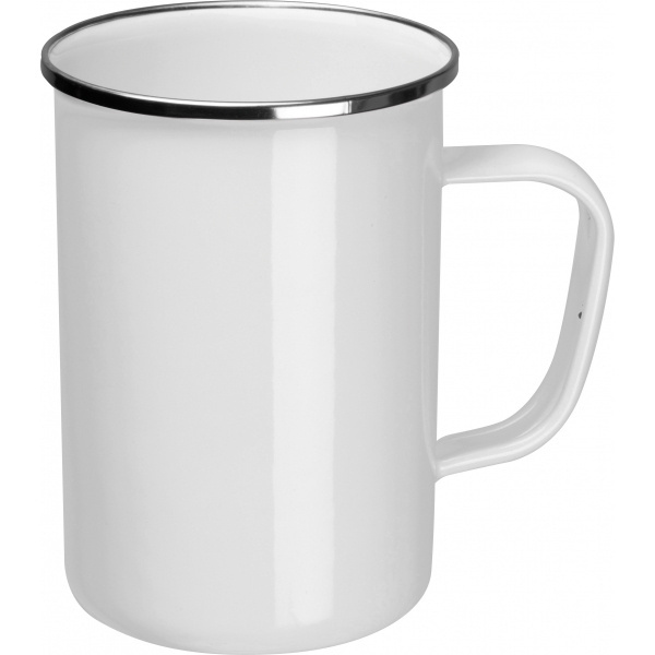 Logo trade promotional gifts picture of: Enamel cup Adelaine