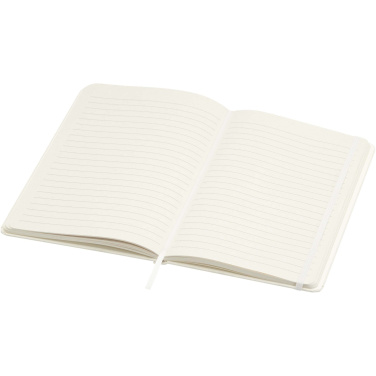 Logotrade promotional item image of: Bass A5 recycled hard cover notebook with lined pages