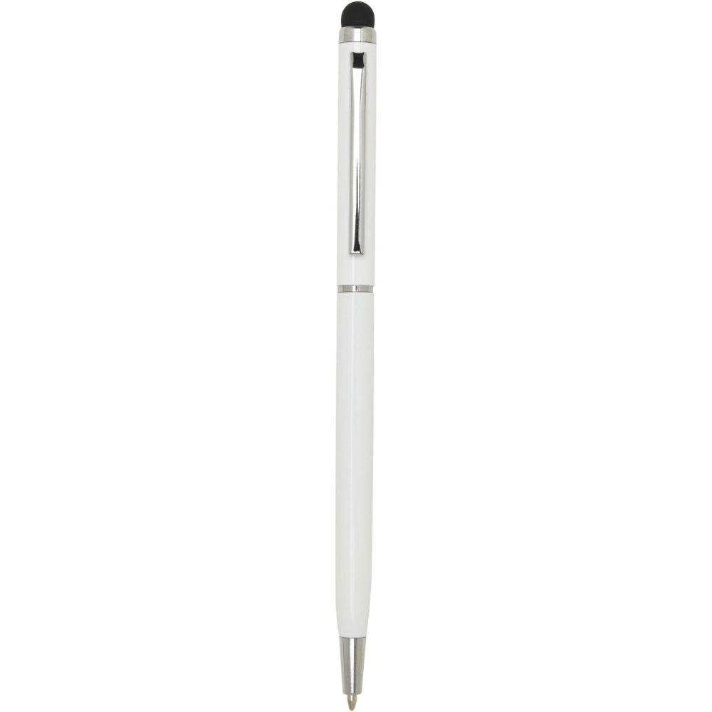 Logo trade promotional items image of: Ore aluminium ballpoint pen with stylus