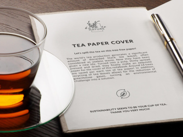 Logo trade promotional item photo of: Recycled Tea Notebook 209734000