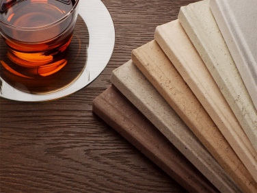 Logo trade promotional merchandise photo of: Recycled Tea Notebook 209734000