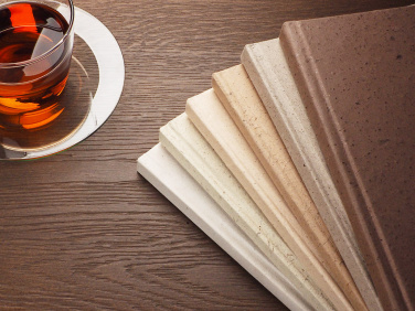 Logo trade business gifts image of: Recycled Coffee Notebook 209733900