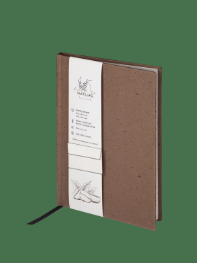 Logo trade promotional gifts image of: Recycled Coffee Notebook 209733900