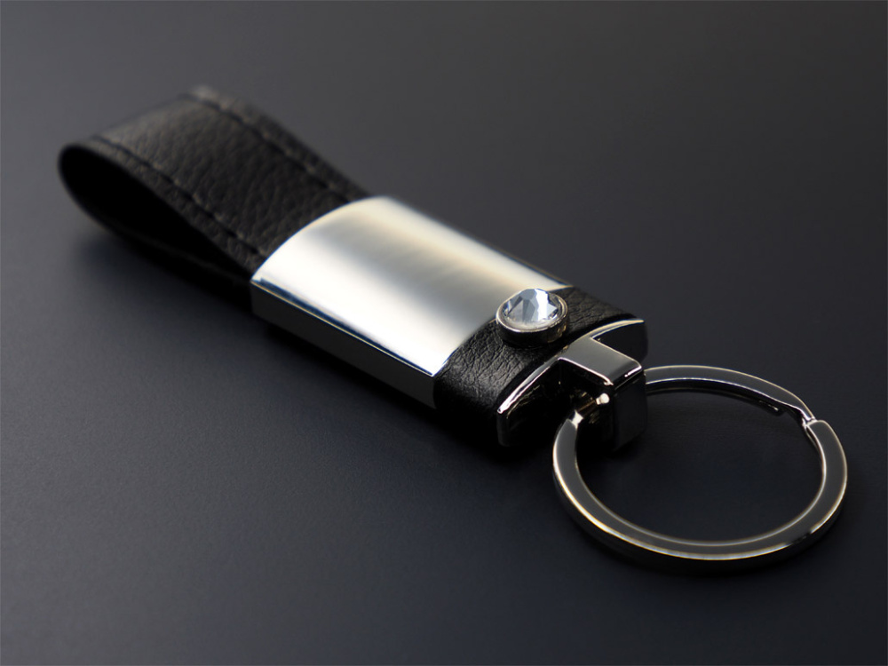 Logo trade promotional giveaways image of: Swarovski Crystal Keyring 908095