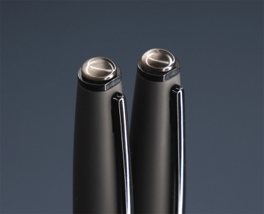 Logotrade promotional gift image of: Obsidian stone Pen set 1290036