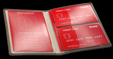 Logo trade promotional items image of: RFID document wallet 611131