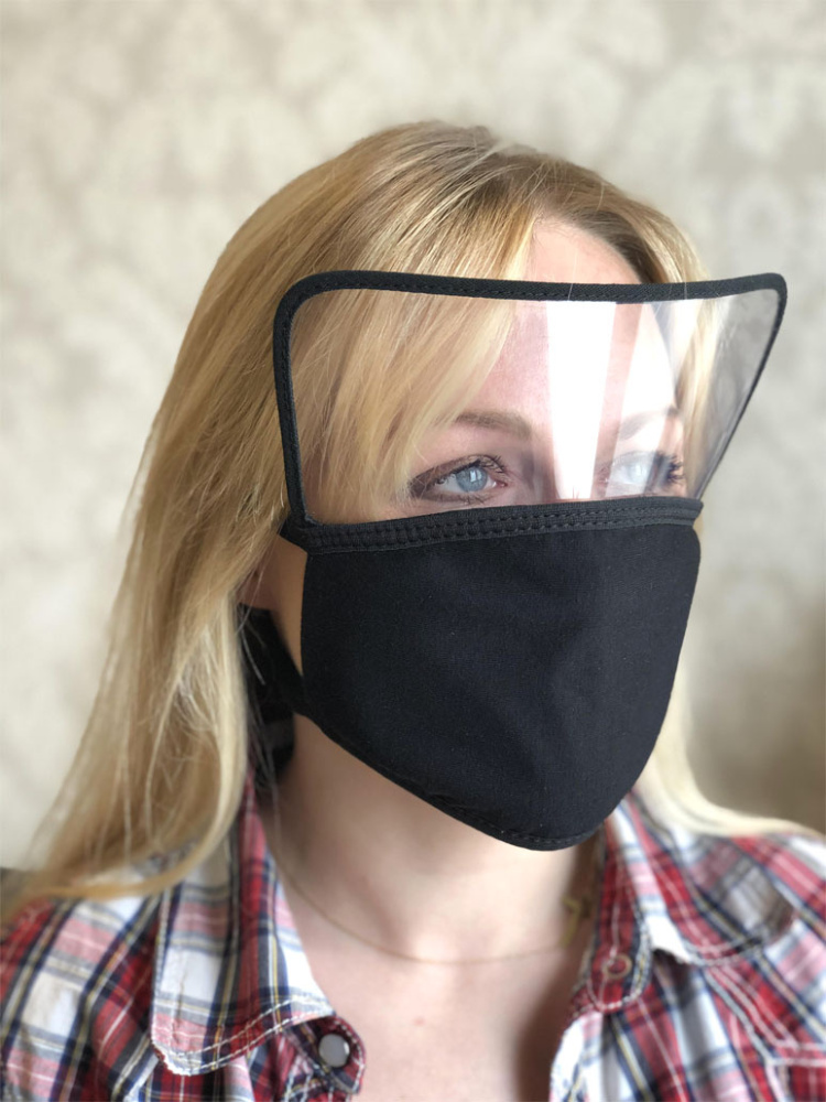 Logo trade promotional merchandise photo of: BRASIL Protective Visor Mask 1381165