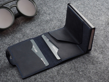 Logo trade promotional items image of: RFID wallet - Hunter Leather 2109284