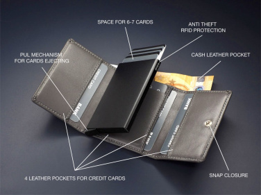 Logo trade promotional products image of: RFID wallet 1282131