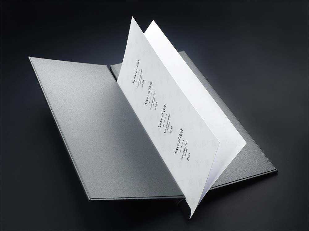 Logo trade promotional merchandise photo of: Menu cover 1680280