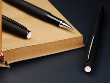 Logo trade promotional gifts image of: Opal stone Pen set 1286036