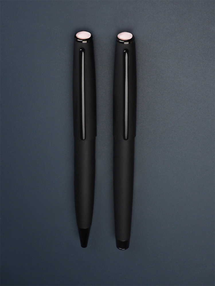 Logo trade promotional item photo of: Opal stone Pen set 1286036