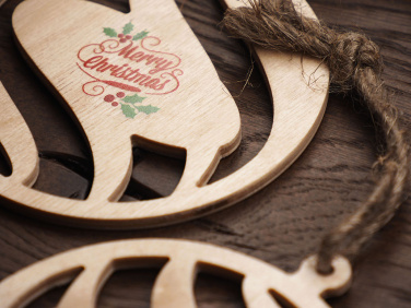 Logotrade promotional gift image of: Wooden Christmas Decoration 1856121