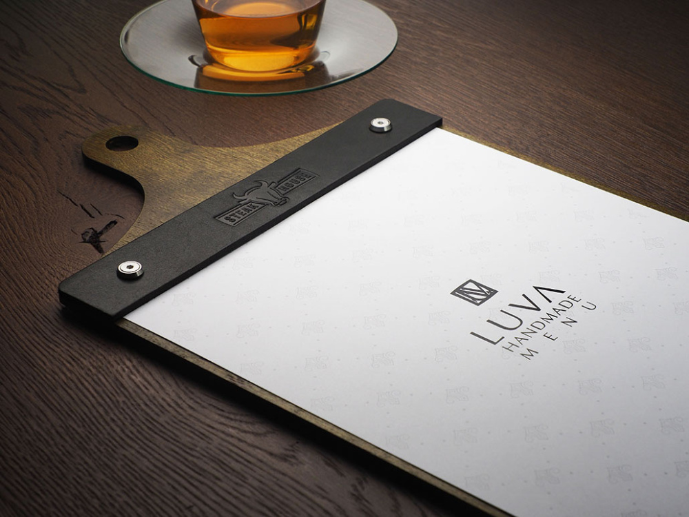 Logo trade corporate gifts picture of: Menu cover 1861121