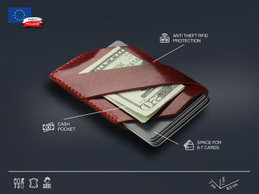 Logo trade business gifts image of: Wallet 1242141