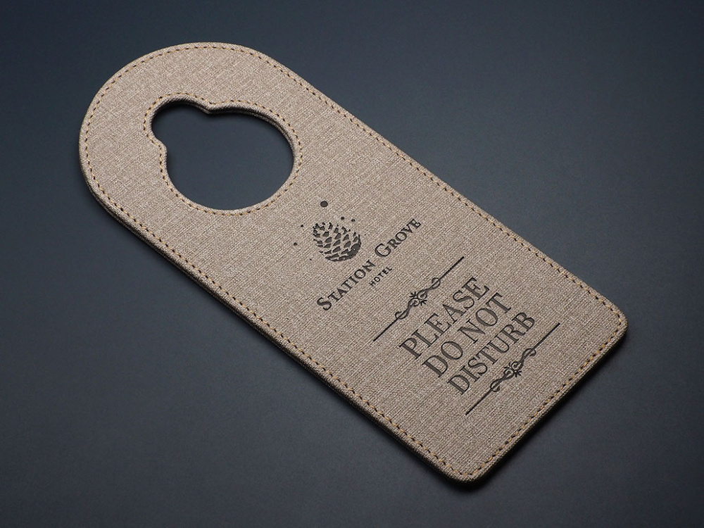 Logo trade promotional giveaways image of: DND door sign 1111321