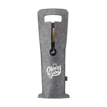 Logo trade promotional giveaways image of: Wine Bag-to-Give GRS RPET