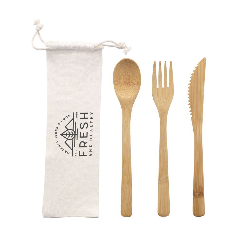 Logotrade promotional merchandise picture of: Bambu Cutlery Set