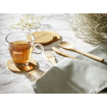 Logo trade advertising products picture of: Bambu Cutlery Set