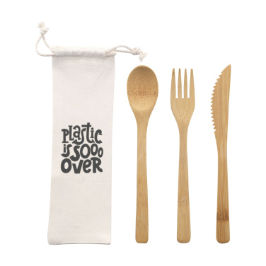 Logo trade promotional products picture of: Bambu Cutlery Set