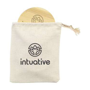 Logo trade advertising products picture of: Bamboo Coaster Set