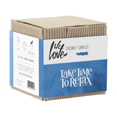 Logo trade corporate gifts image of: We Love The Planet Coconut Candle