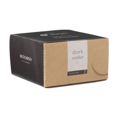 Logotrade corporate gift image of: Wooosh Flame Scented Candle Dark Amber