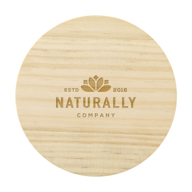 Logo trade promotional products image of: Wooosh Flame Scented Candle Dark Amber