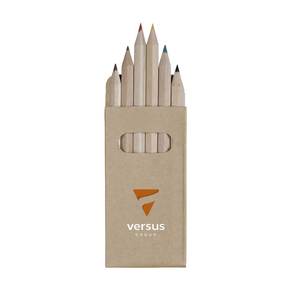 Logo trade promotional merchandise picture of: SixColour coloured pencils