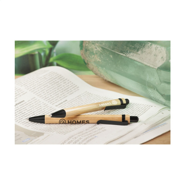 Logo trade promotional products image of: Boston Bamboo pen