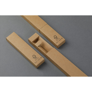 Logo trade business gifts image of: Gift Box Kraft Paper gift packaging