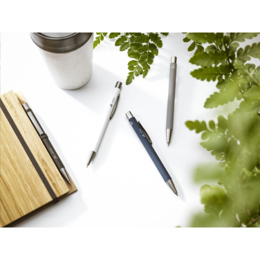 Logotrade promotional item image of: Brady Soft Touch Recycled Alu pens