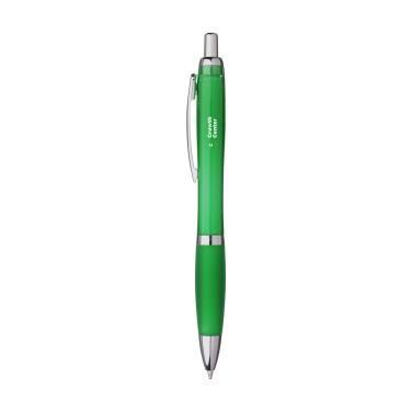 Logo trade promotional items image of: Athos Solid GRS Recycled ABS pen