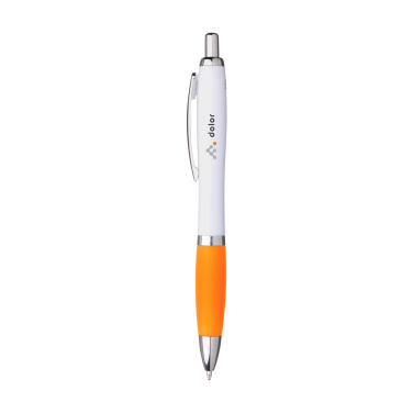 Logo trade promotional merchandise photo of: Athos Trans GRS Recycled ABS pen