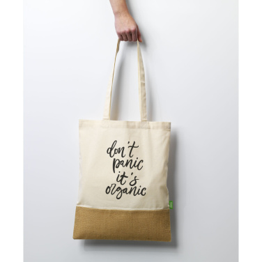 Logotrade promotional gift picture of: Combi Organic Shopper (160 g/m²) bag