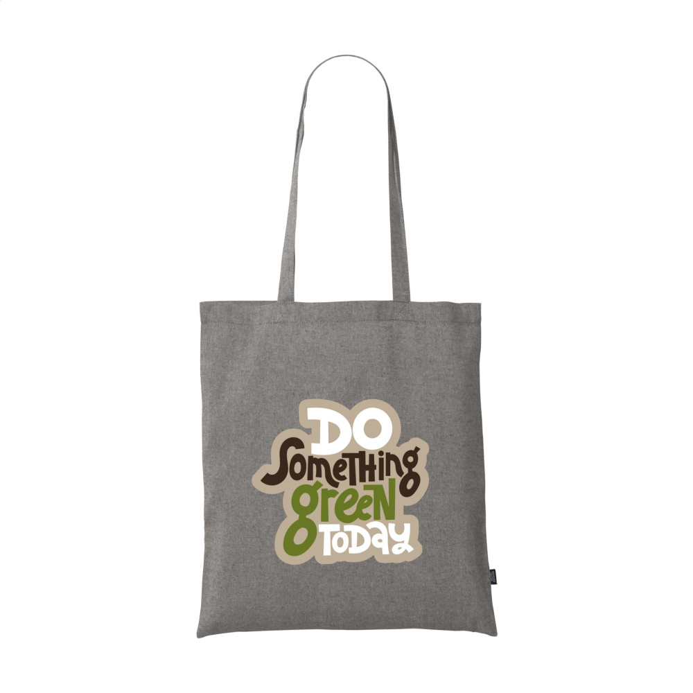 Logo trade promotional item photo of: GRS Recycled Cotton Shopper (180 g/m²) bag