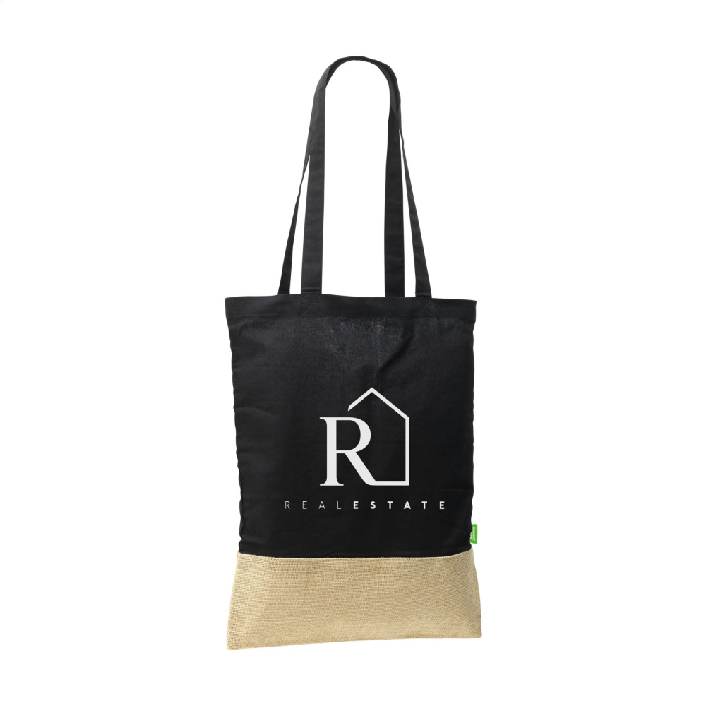 Logo trade promotional gift photo of: Combi Organic Shopper (160 g/m²) bag