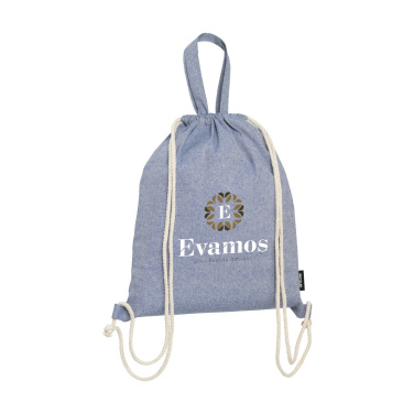 Logotrade promotional item picture of: GRS Recycled Cotton PromoBag Plus (180 g/m²) backpack