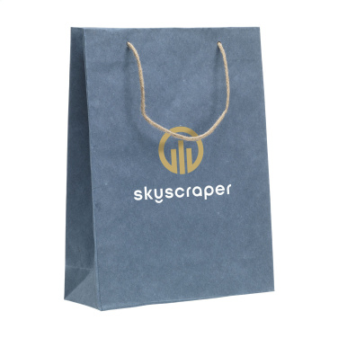 Logotrade promotional gift image of: Leaf It Bag recycled with jeans fibres (180 g/m²) L