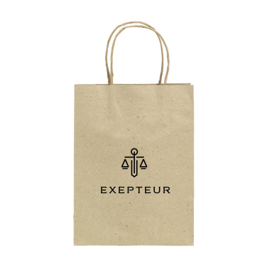 Logotrade promotional products photo of: Leaf It Bag recycled grass paper (120 g/m²) M