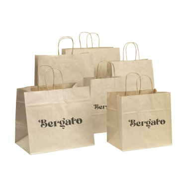 Logo trade promotional items image of: Leaf It Bag recycled grass paper (90 g/m²) S