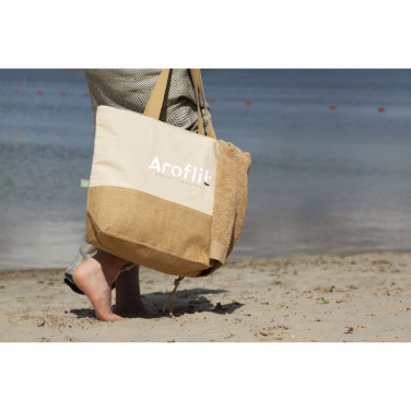 Logotrade promotional giveaway image of: Cancun Beachbag Organic Cotton (320 g/m²)