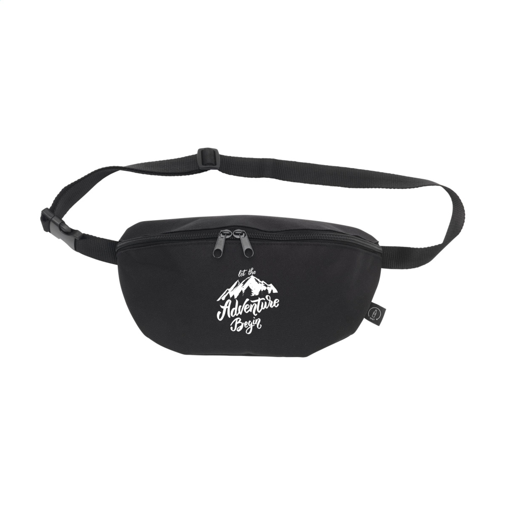 Logo trade promotional merchandise photo of: Huckle Belt Bag GRS RPET waist bag