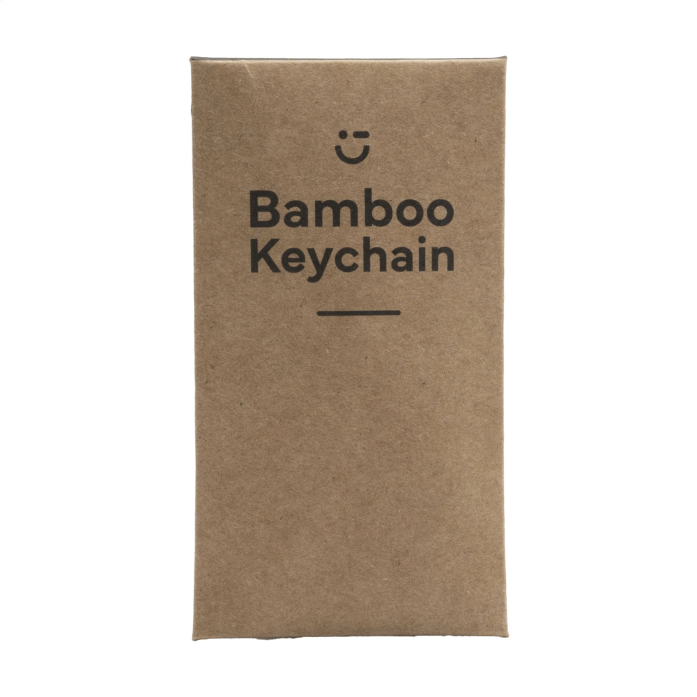 Logo trade corporate gifts image of: WoodKey Circle keychain