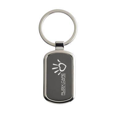 Logo trade business gifts image of: KeyTag Rectangular keyring