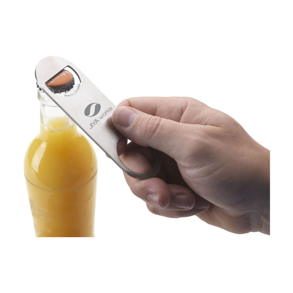 Logo trade promotional merchandise image of: CrownTop Metal Opener Metal