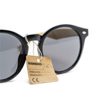 Logo trade promotional gift photo of: Laguna Bamboo sunglasses