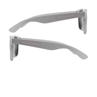 Logo trade promotional gifts image of: Malibu Eco Wheatstraw sunglasses