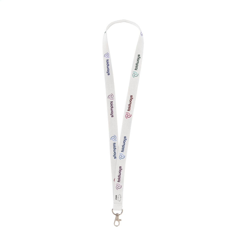 Logo trade business gift photo of: Lanyard Sublimation RPET 2 cm keycord