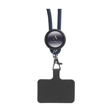 Logo trade promotional gifts picture of: Lace Lanyard GRS RPET 5 mm keycord